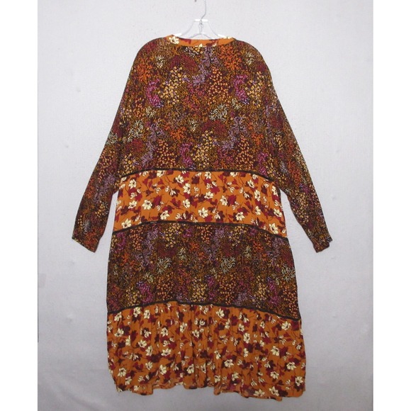 Logo Lori Goldstein Top Duster 2X Floral Boho Lace Limited Edition Cottage Core - Picture 2 of 10